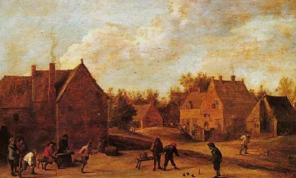 David Teniers the Younger Village scene oil painting image